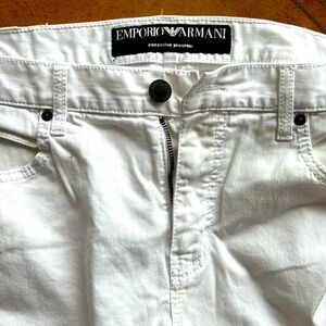 ARMANI - Designer lightweight white jeans